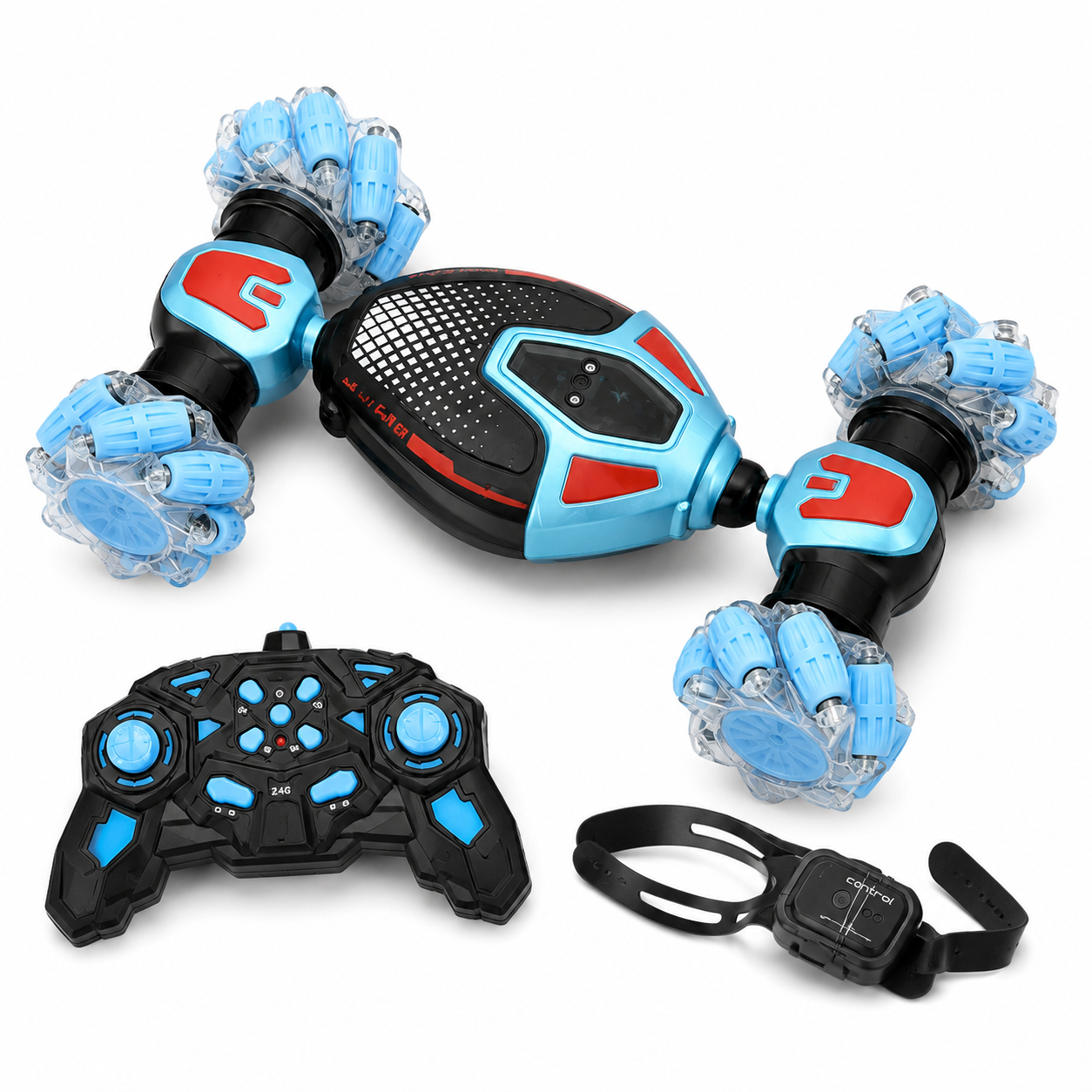 Voiture Transform Stunt 2.4G avec LED