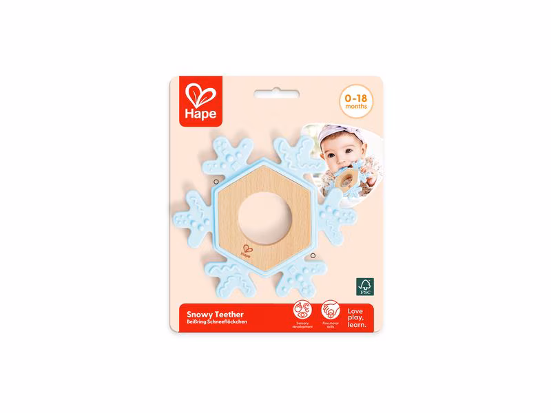 Anneau de dentition Flocon de neige - hape