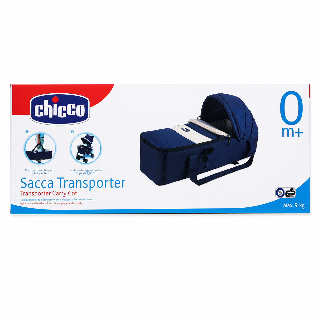 Couffin Chicco Portable Bleu