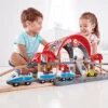 Hape Grand City Station Light & Sound Railway Set with Projector & Recorder