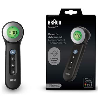 Braun Thermomètre Frontal Médical BNT400B Noir