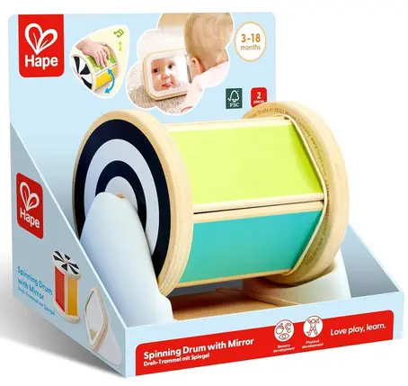 Tambour rotatif avec miroir Montessori - Hape