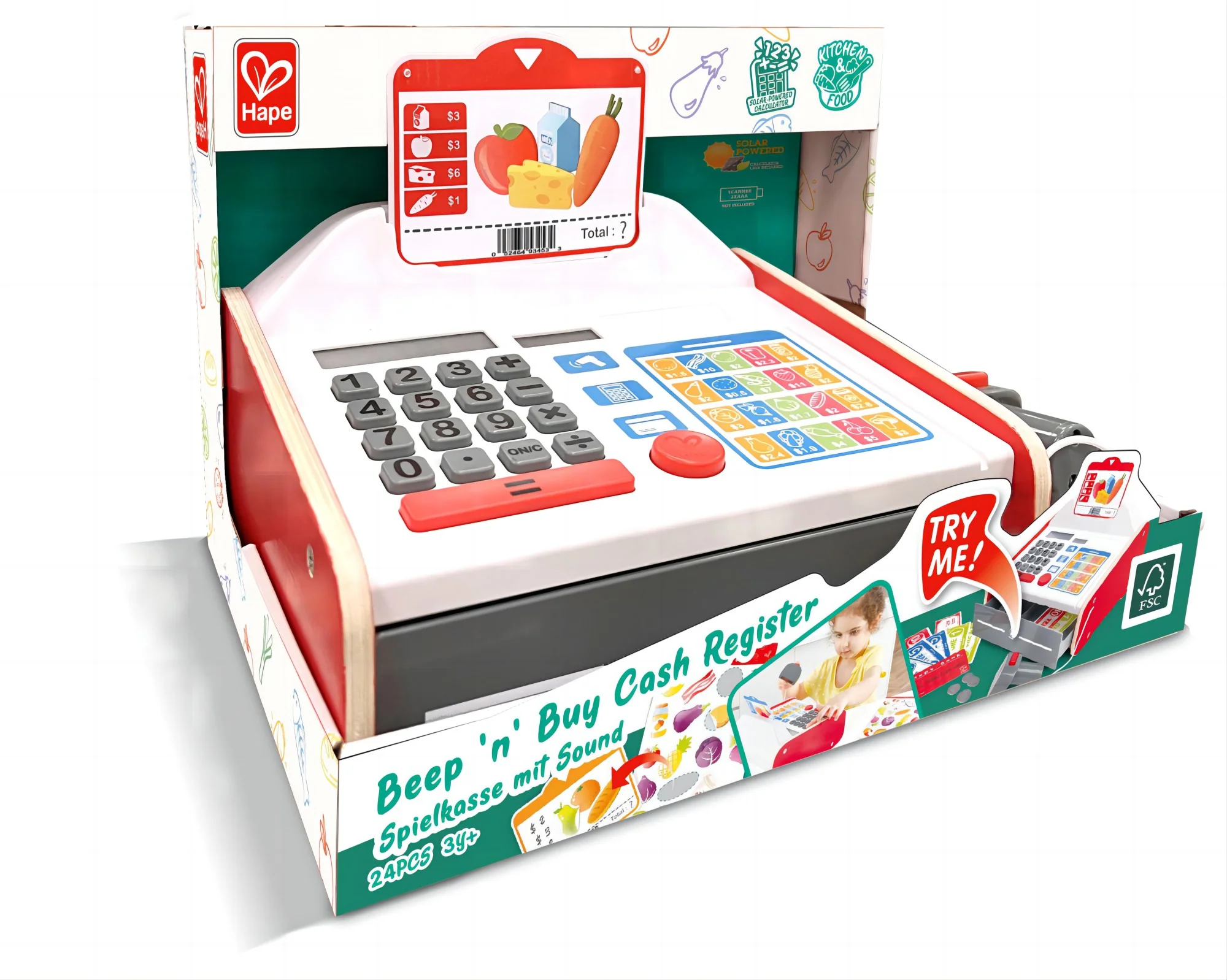 Caisse Enregistreuse Hape avec Son et Accessoires