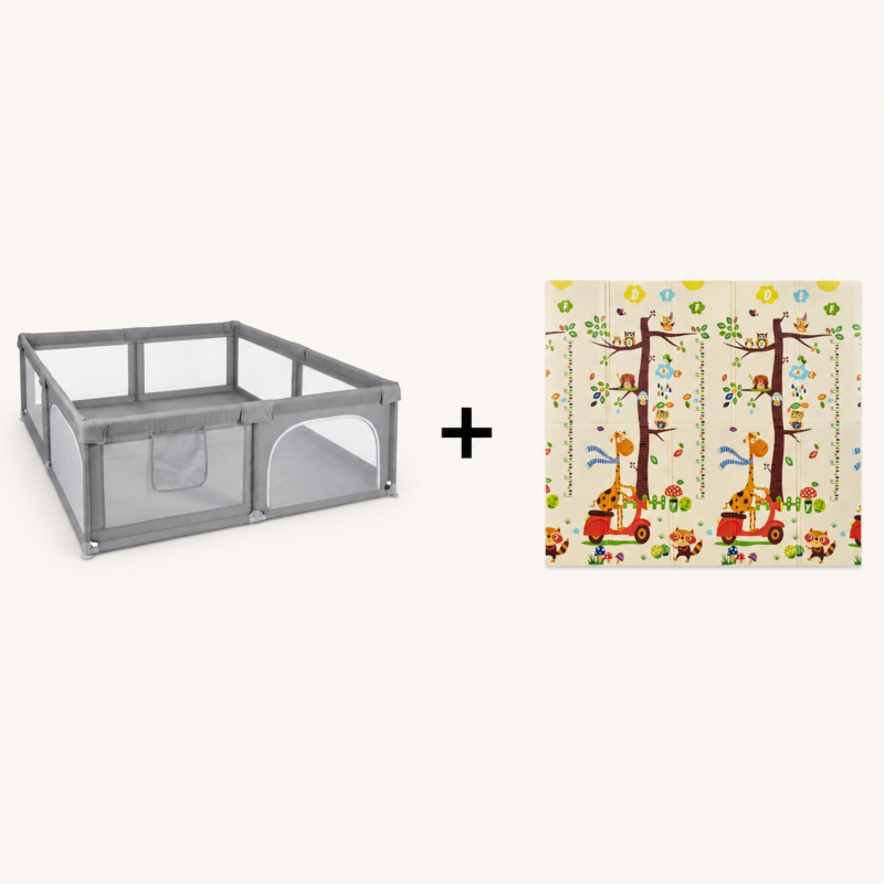 PaParc bébé XXL avec tapis Girafe Scooter 180x200 cm