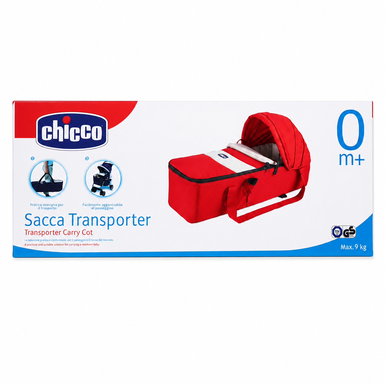 Couffin Chicco Portable Rouge