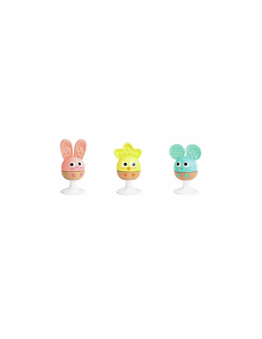 Trio de hochets Joyeux animaux - hape