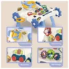 Trotteur Bébé 2 en 1 avec Table d’Activités – Bleu