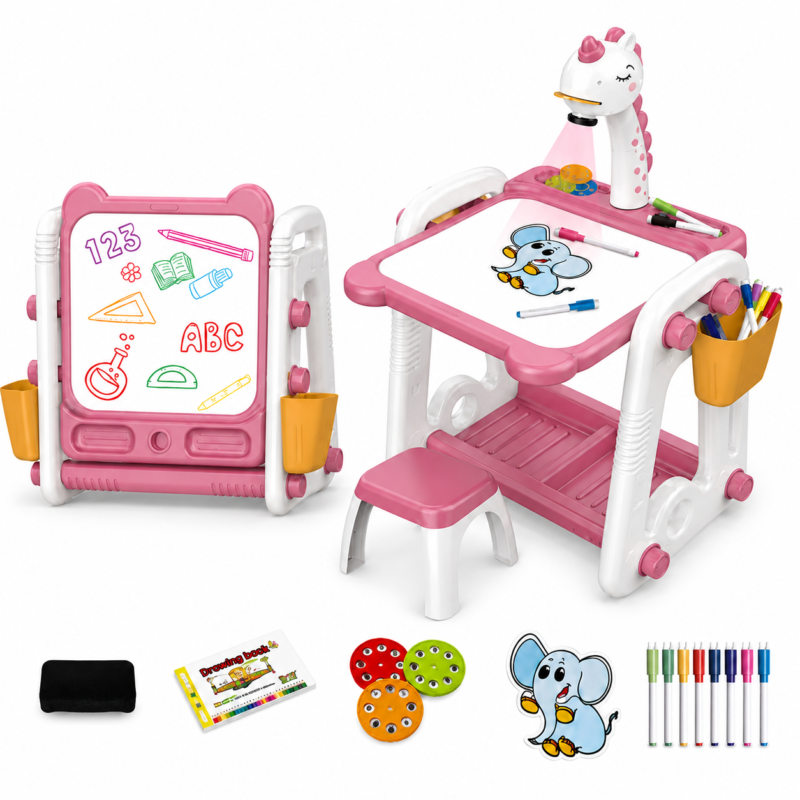 La Table de Dessin Projecteur 3 en 1 Rose