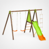 Portique Balançoire bois/métal XALTO 5 enfants - Trigano