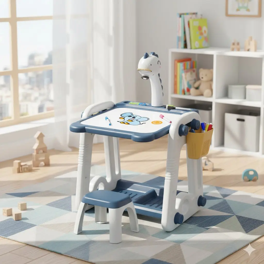Table de Dessin Projecteur 3 en 1 Bleu