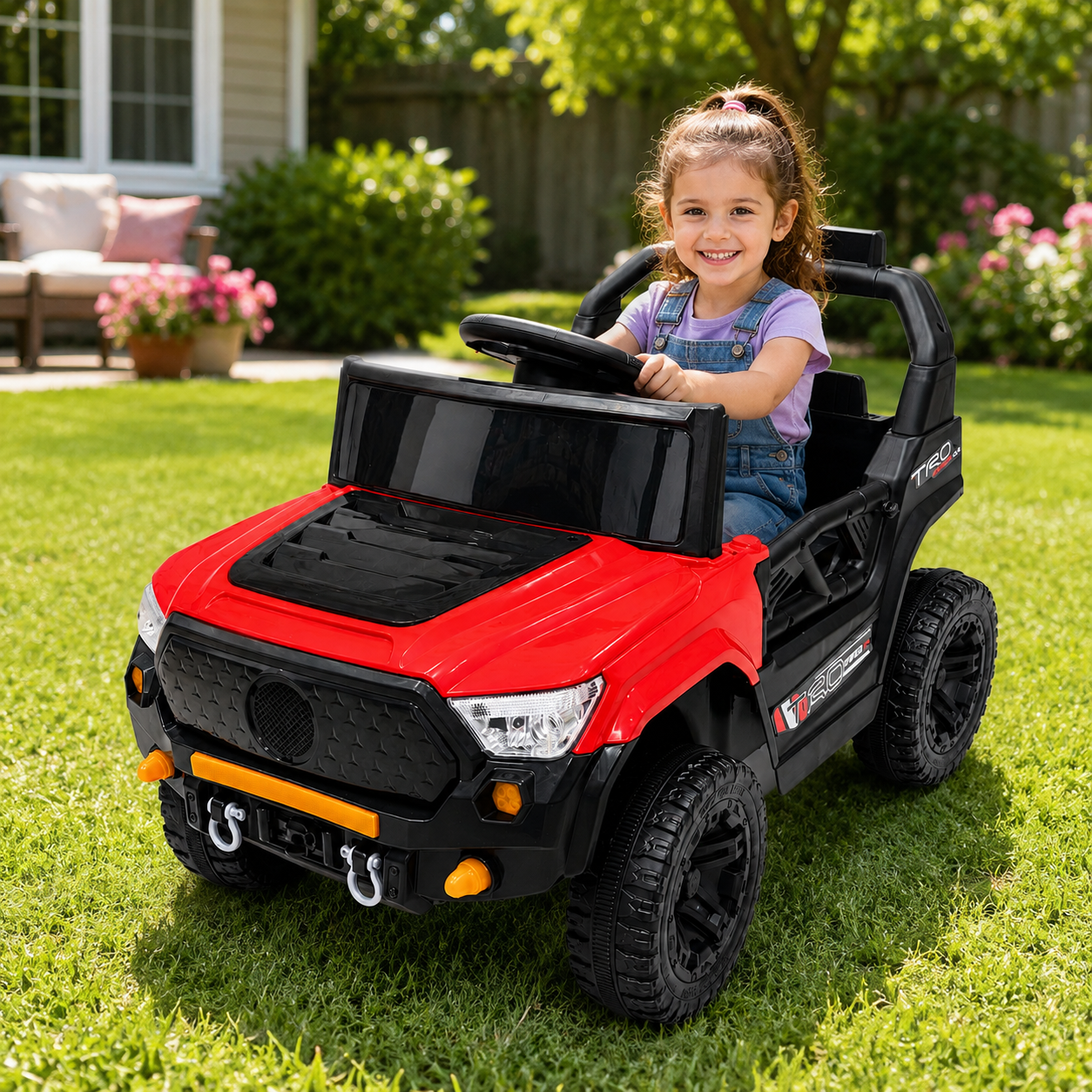 Voiture Électrique Enfant 12V Double Moteur avec Télécommande