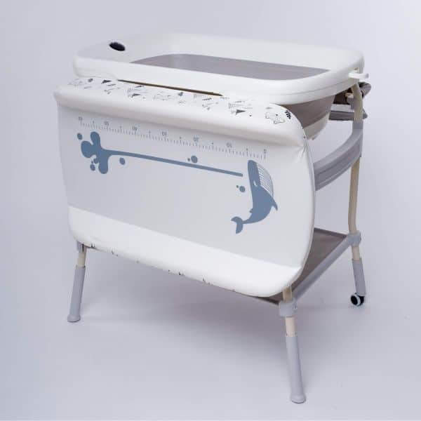 able à langer & Baignoire avec Thermomètre digital intégré
