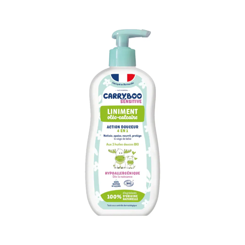 Carryboo Liniment Oléo-calcaire Bio à l’huile d’olive – 450ml
