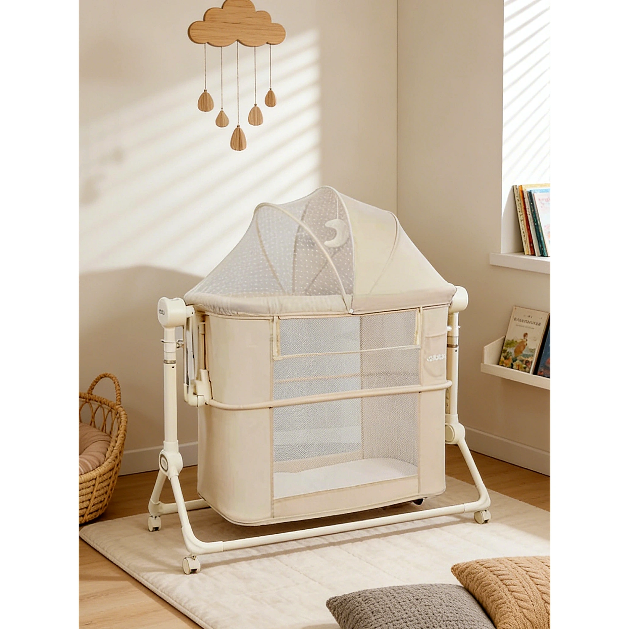 Berceau Cododo Électrique Balancelle 4 en 1 Cool Baby Beige