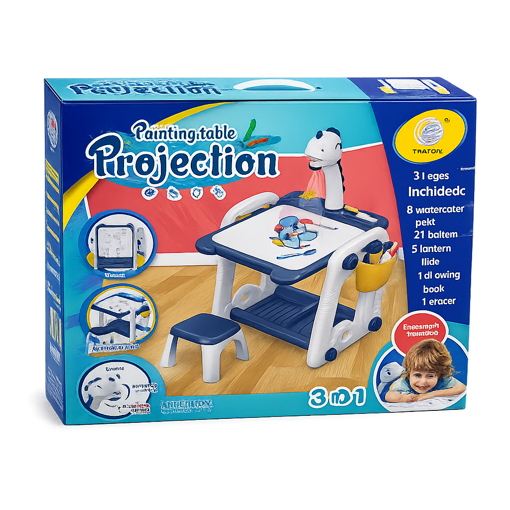Table de Dessin Projecteur 3 en 1 Bleu