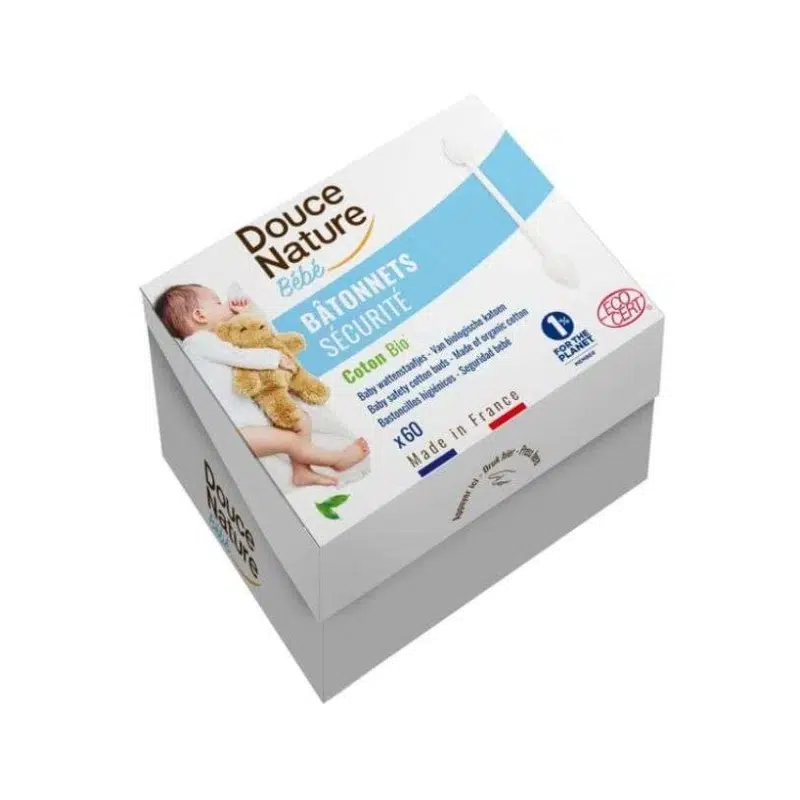 DOUCE NATURE BEBE BATONNETS COTON BIO 60