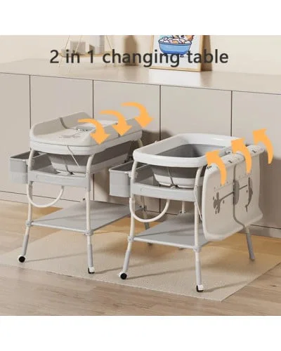 able à langer & Baignoire avec Thermomètre digital intégré